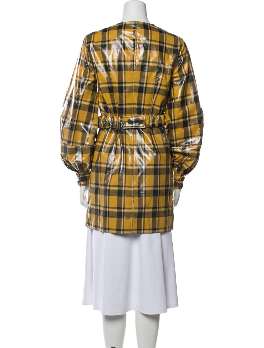 Ganni Plaid Print Coat - image 3