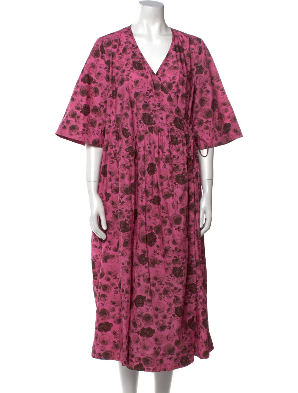 Ganni Floral Print Long Dress - image 1