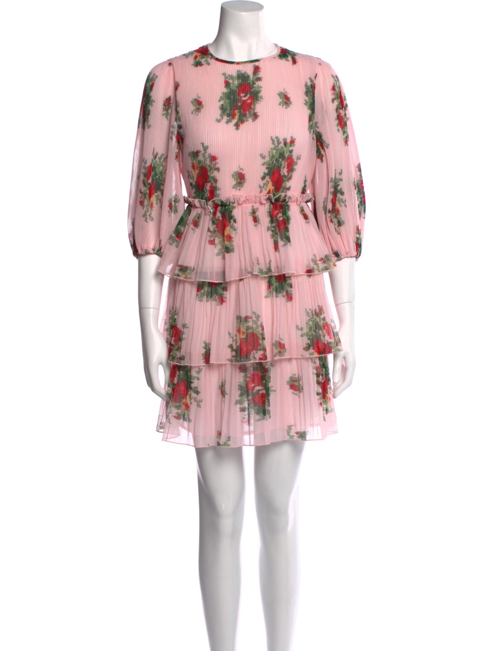 Ganni Floral Print Mini Dress - image 1