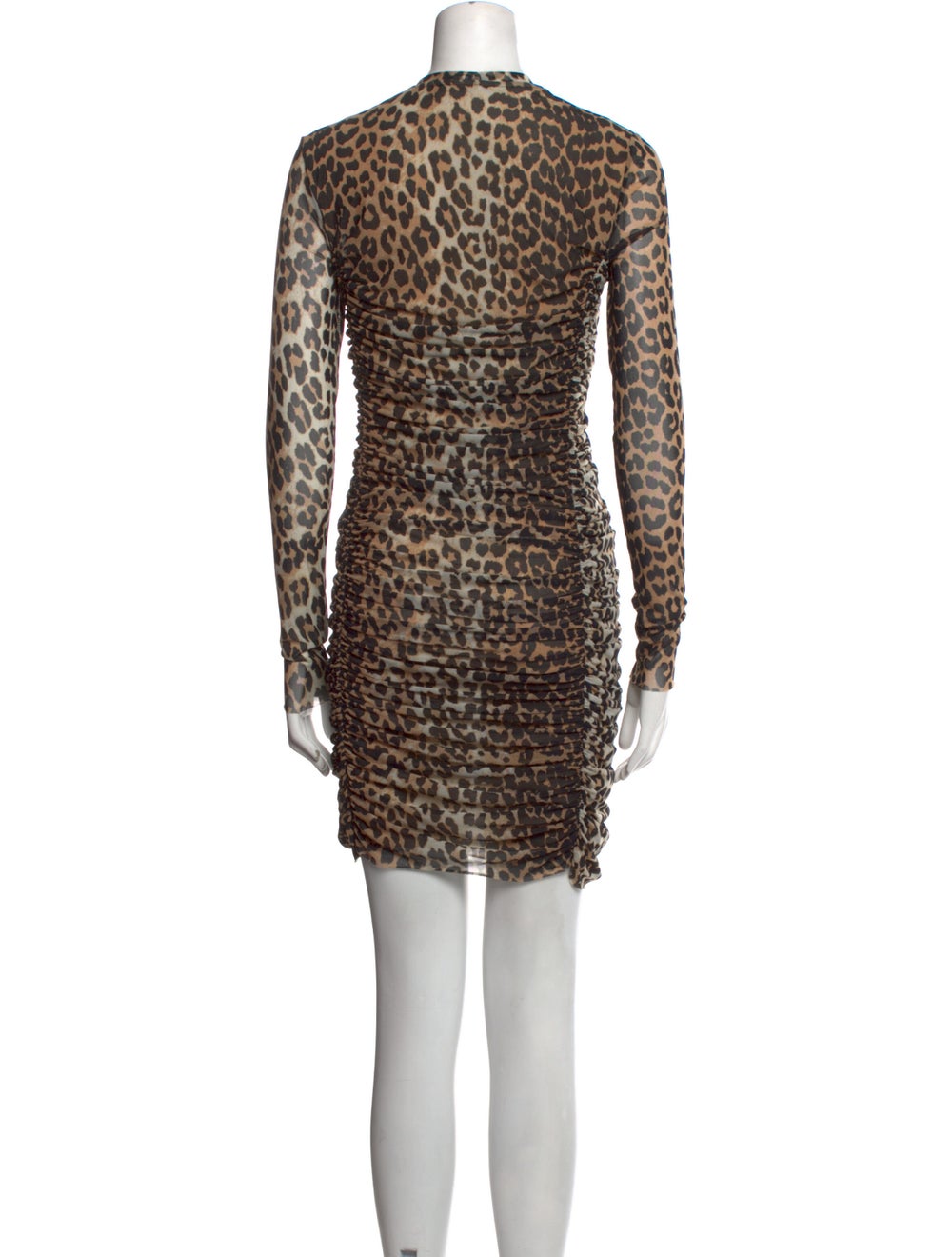 Ganni Animal Print Mini Dress - image 3