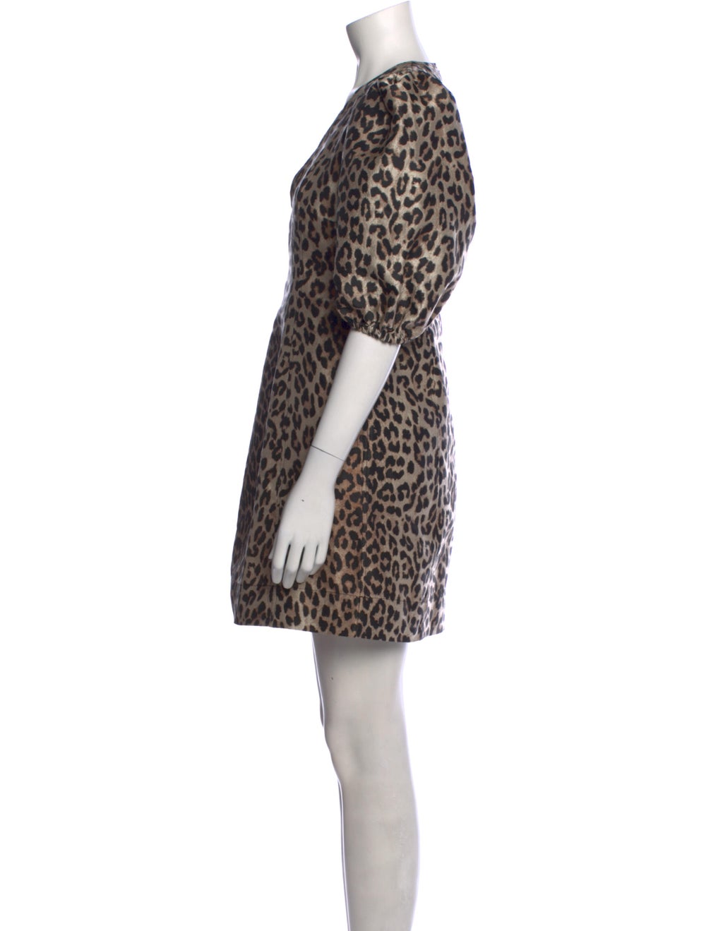 Ganni Animal Print Mini Dress - image 2