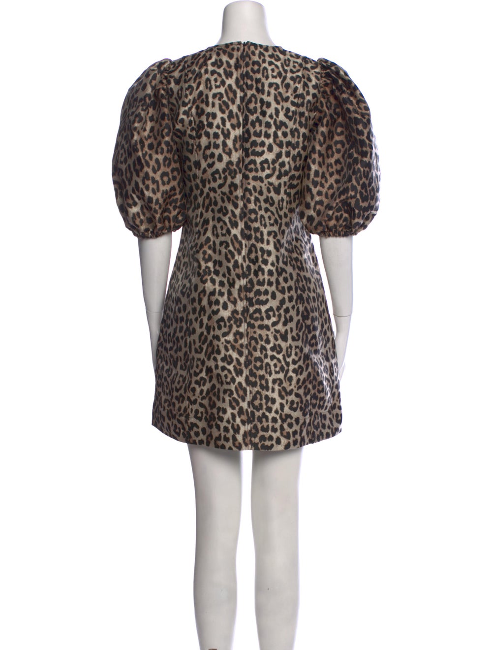 Ganni Animal Print Mini Dress - image 3