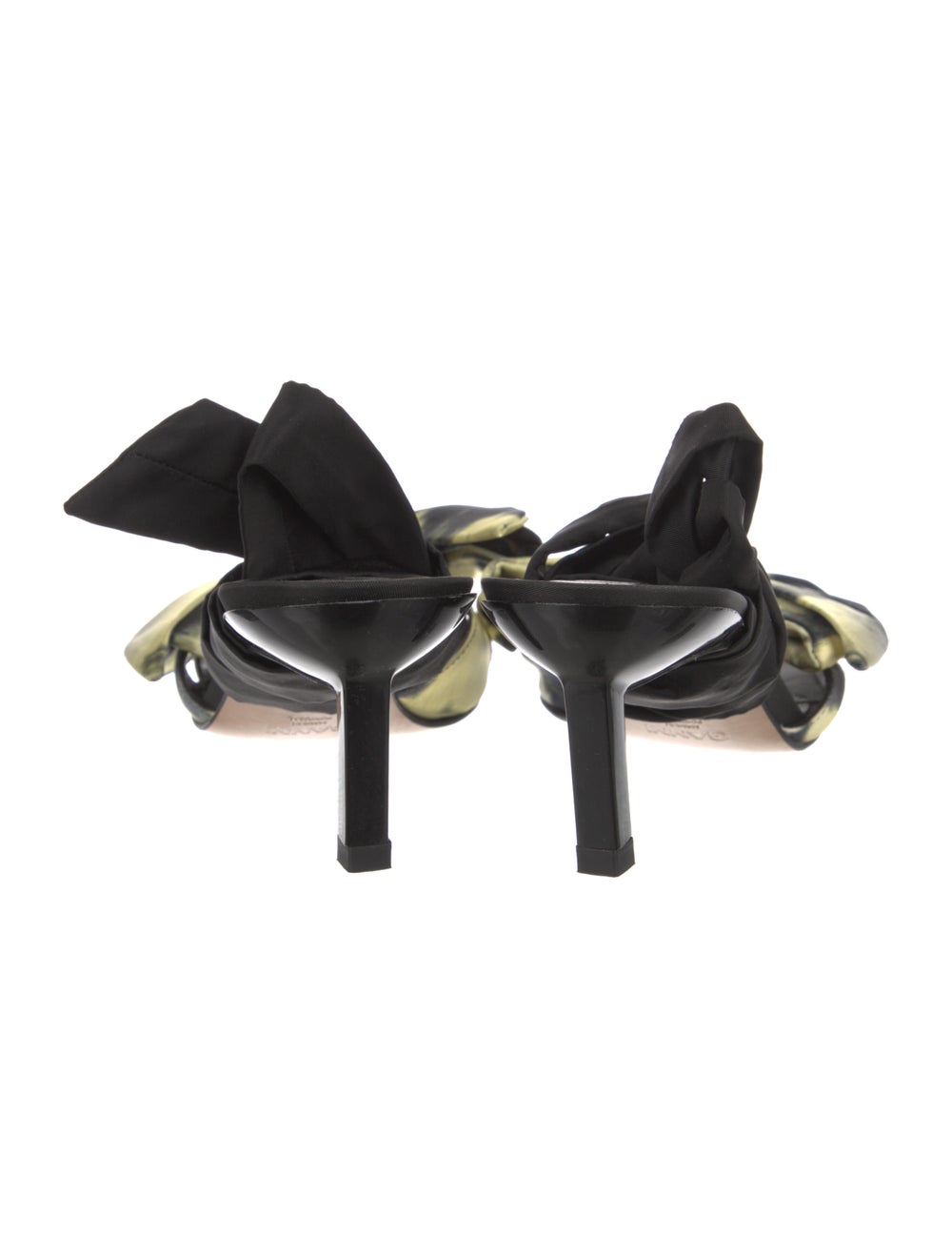 Ganni Silk Printed Sandals - image 4