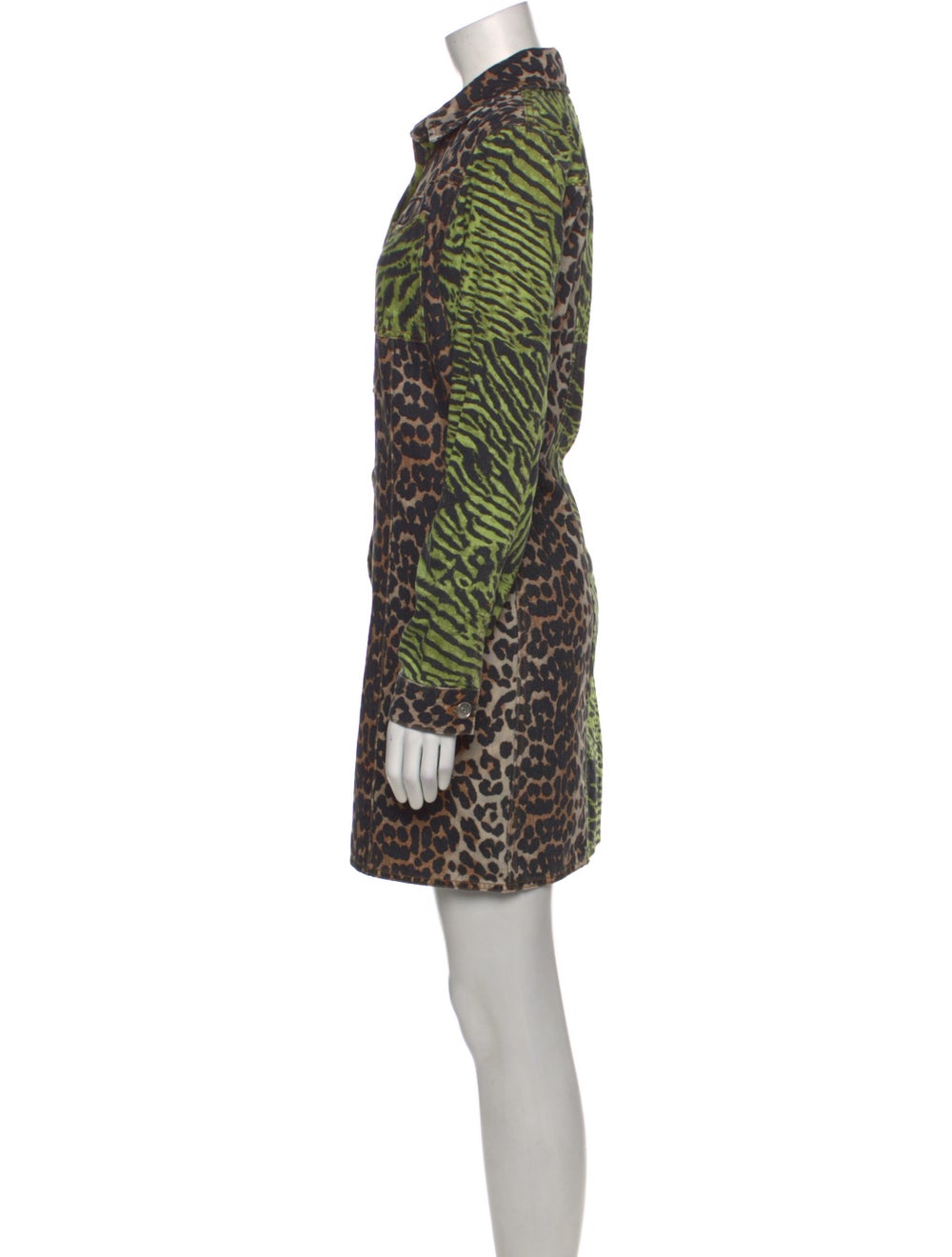 Ganni Animal Print Mini Dress - image 2