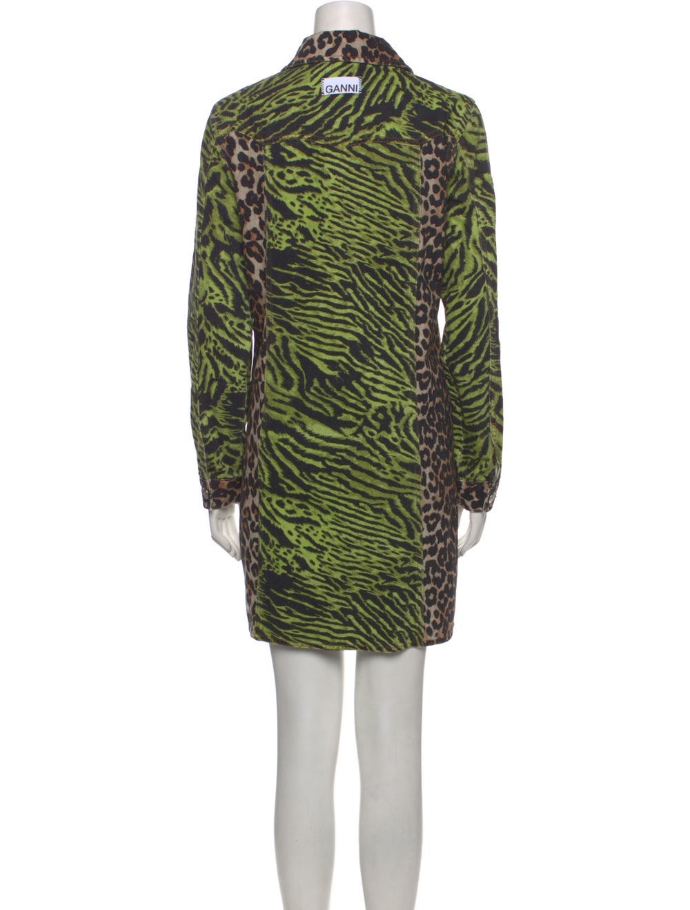 Ganni Animal Print Mini Dress - image 3