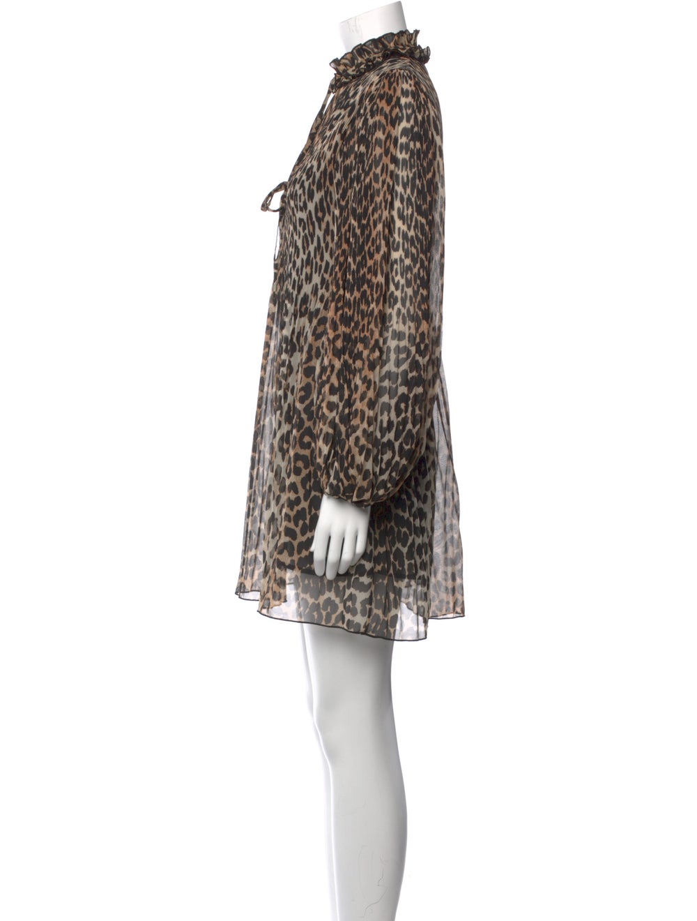 Ganni Animal Print Mini Dress - image 2