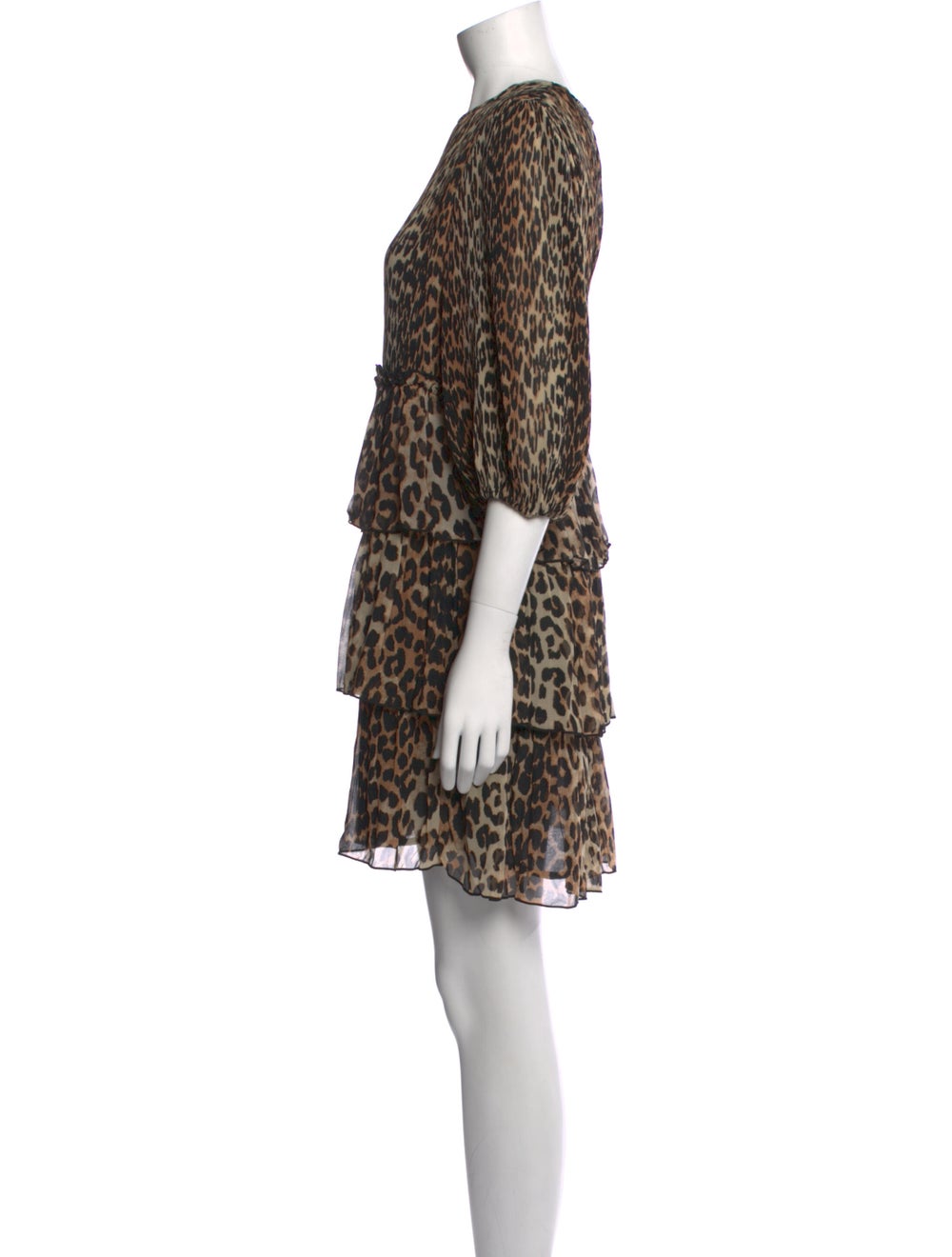 Ganni Animal Print Mini Dress - image 2