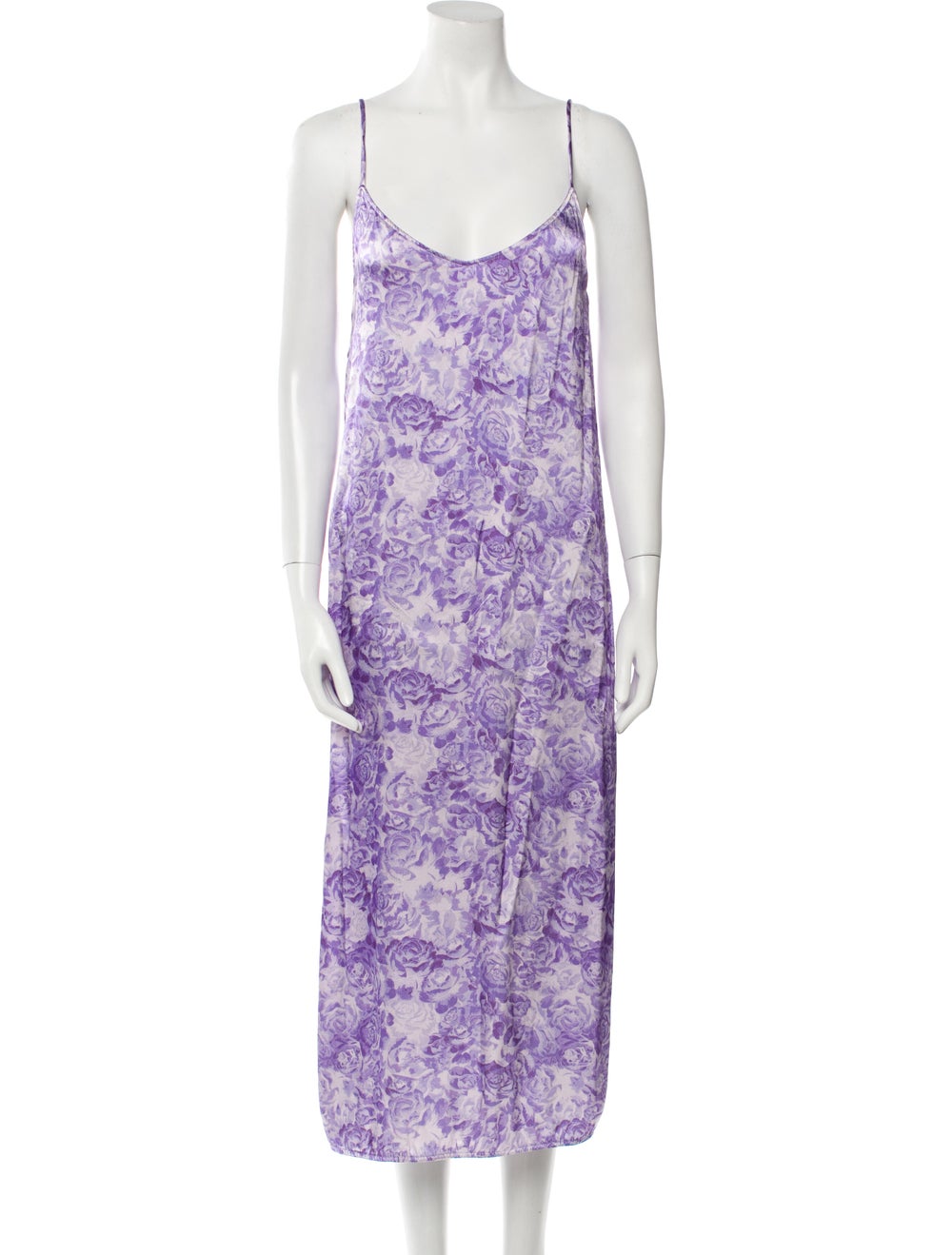Ganni Floral Print Long Dress - image 1