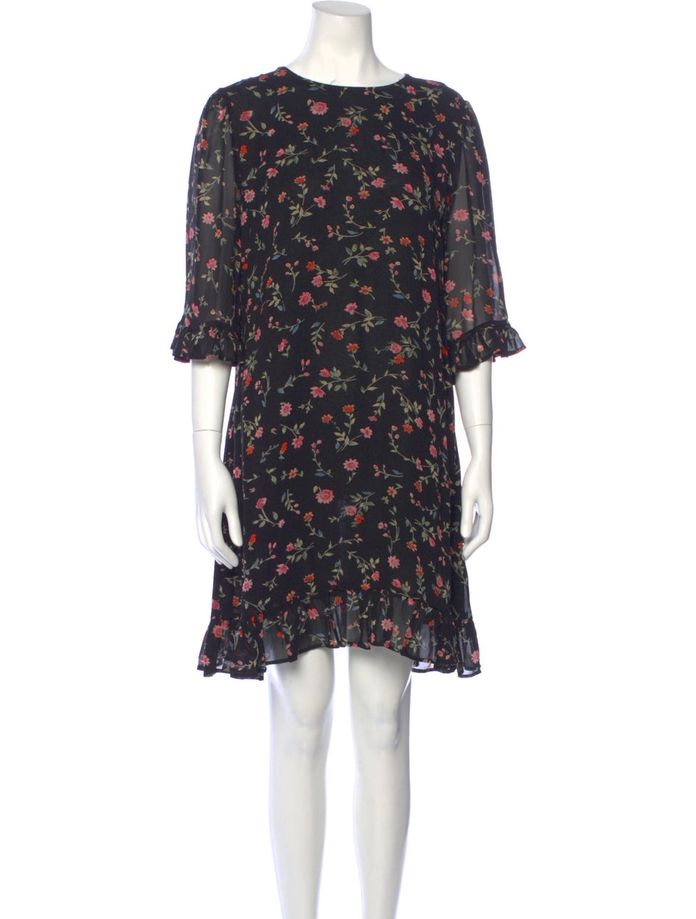 Ganni Floral Print Mini Dress - image 1