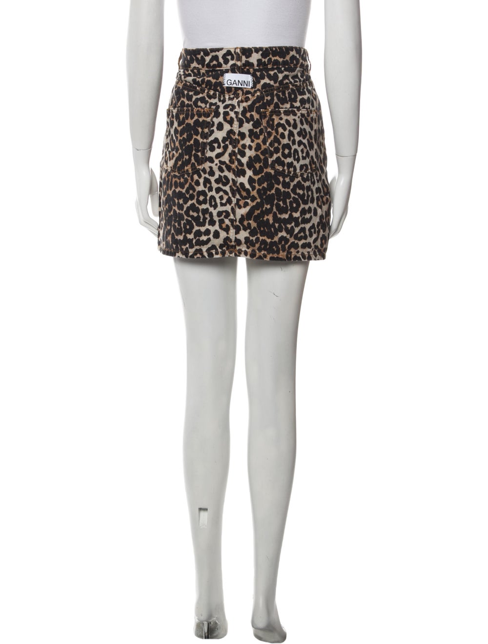 Ganni Animal Print Mini Skirt - image 3