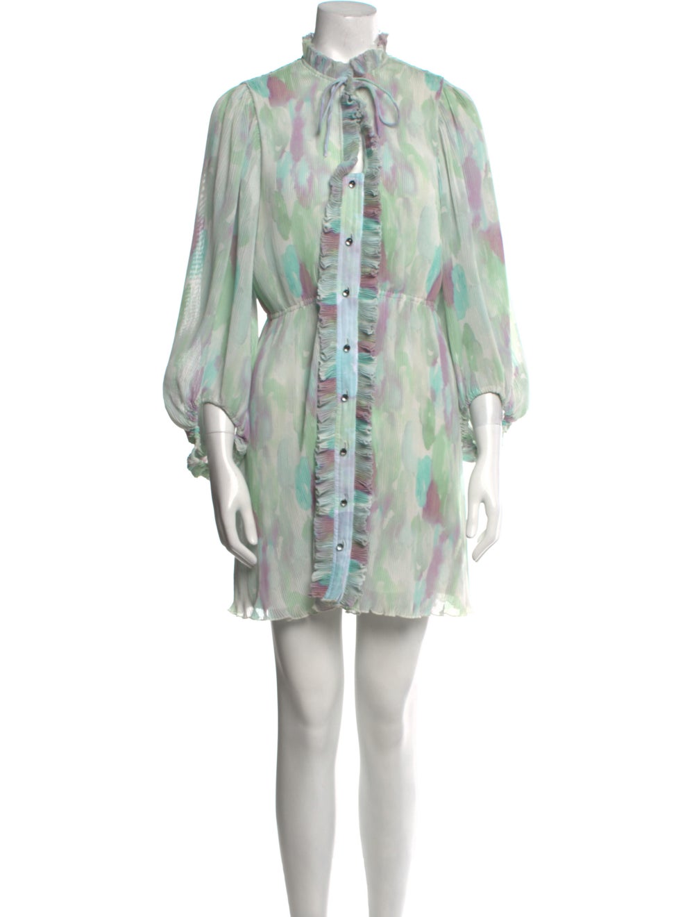 Ganni Printed Mini Dress - image 1