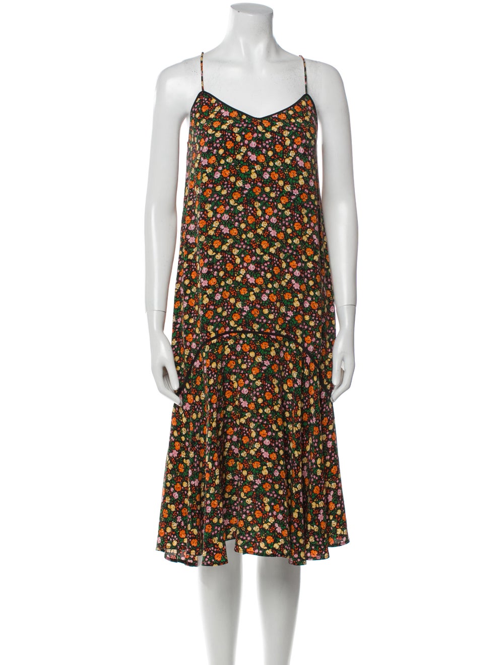 Ganni Silk Midi Length Dress - image 1