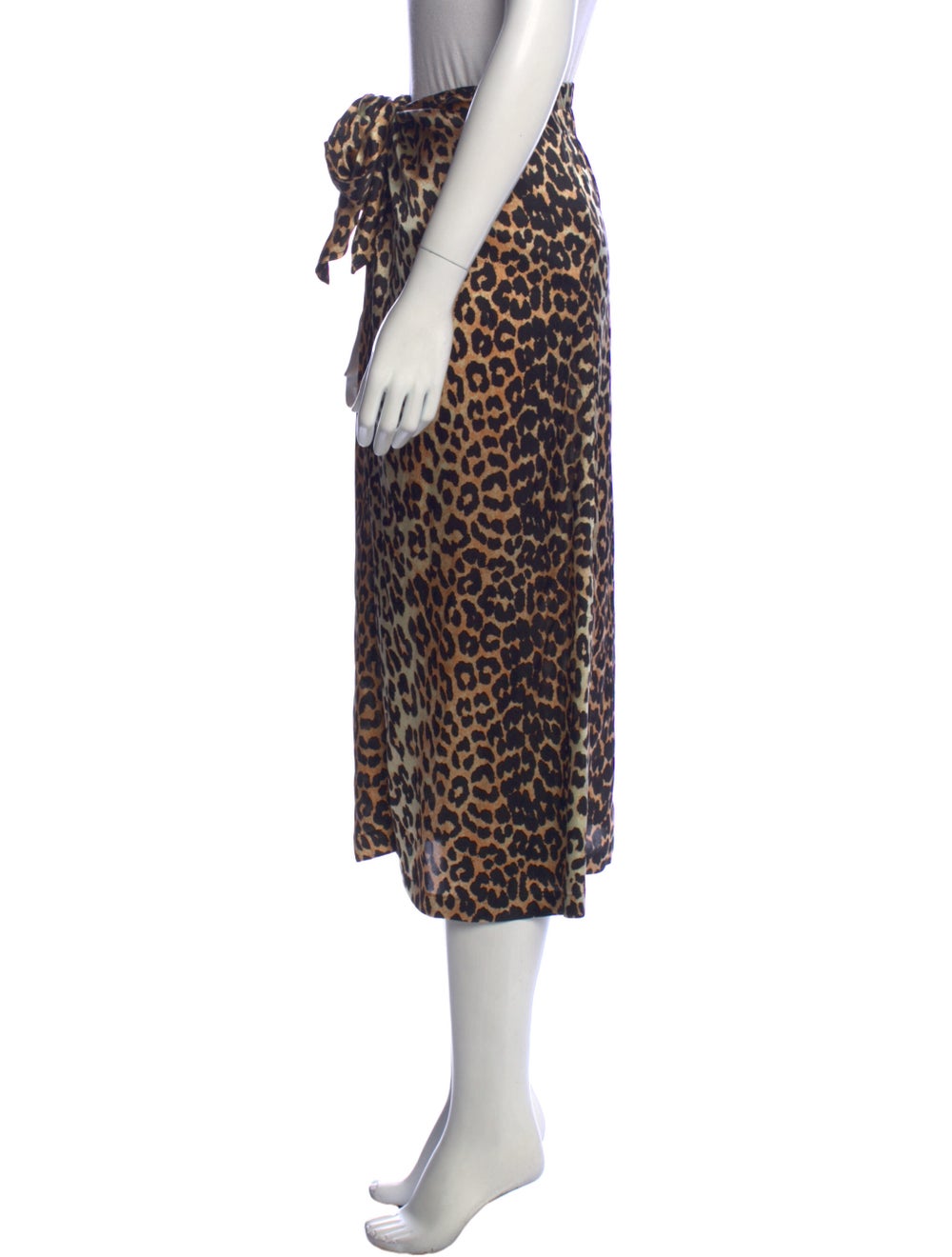 Ganni Silk Midi Length Skirt - image 2