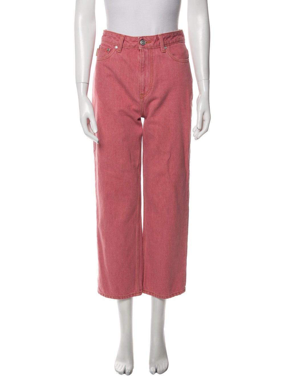 Ganni High-Rise Straight Leg Jeans - image 1