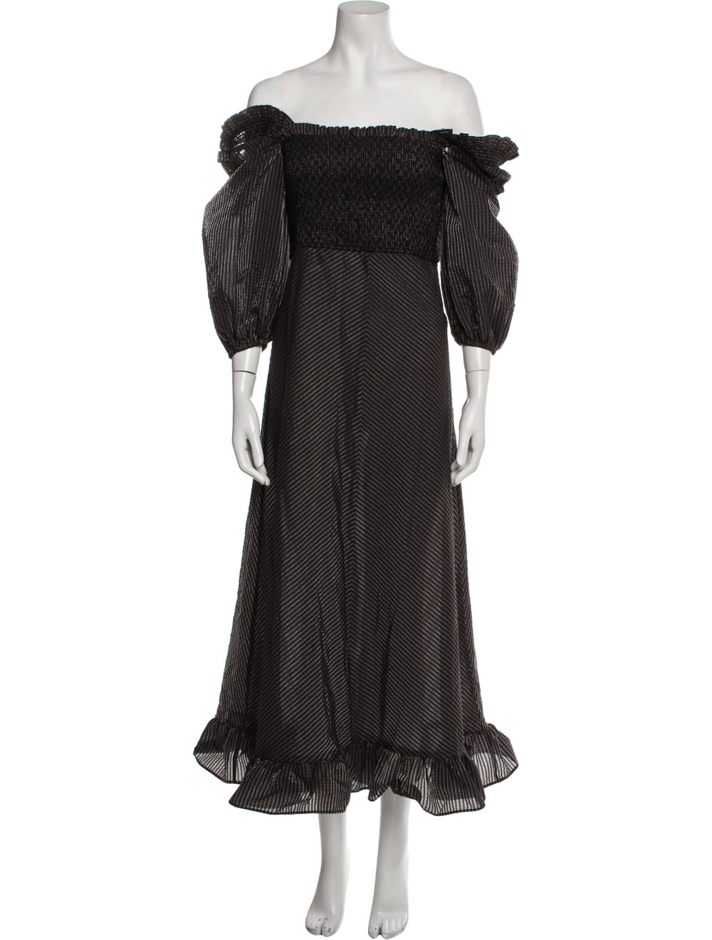 Ganni Striped Long Dress - image 1
