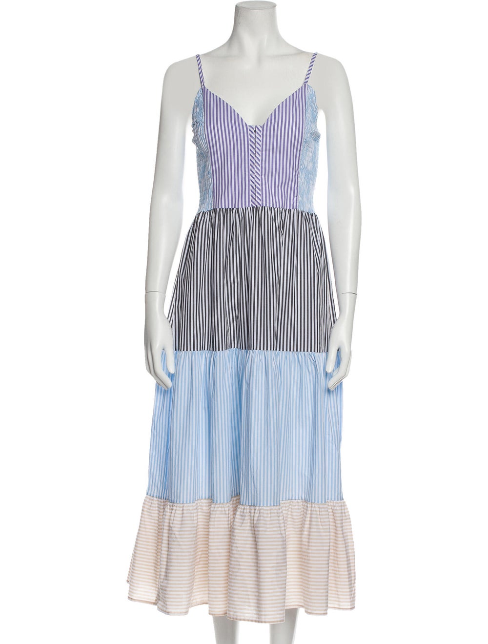 Ganni Striped Long Dress - image 1