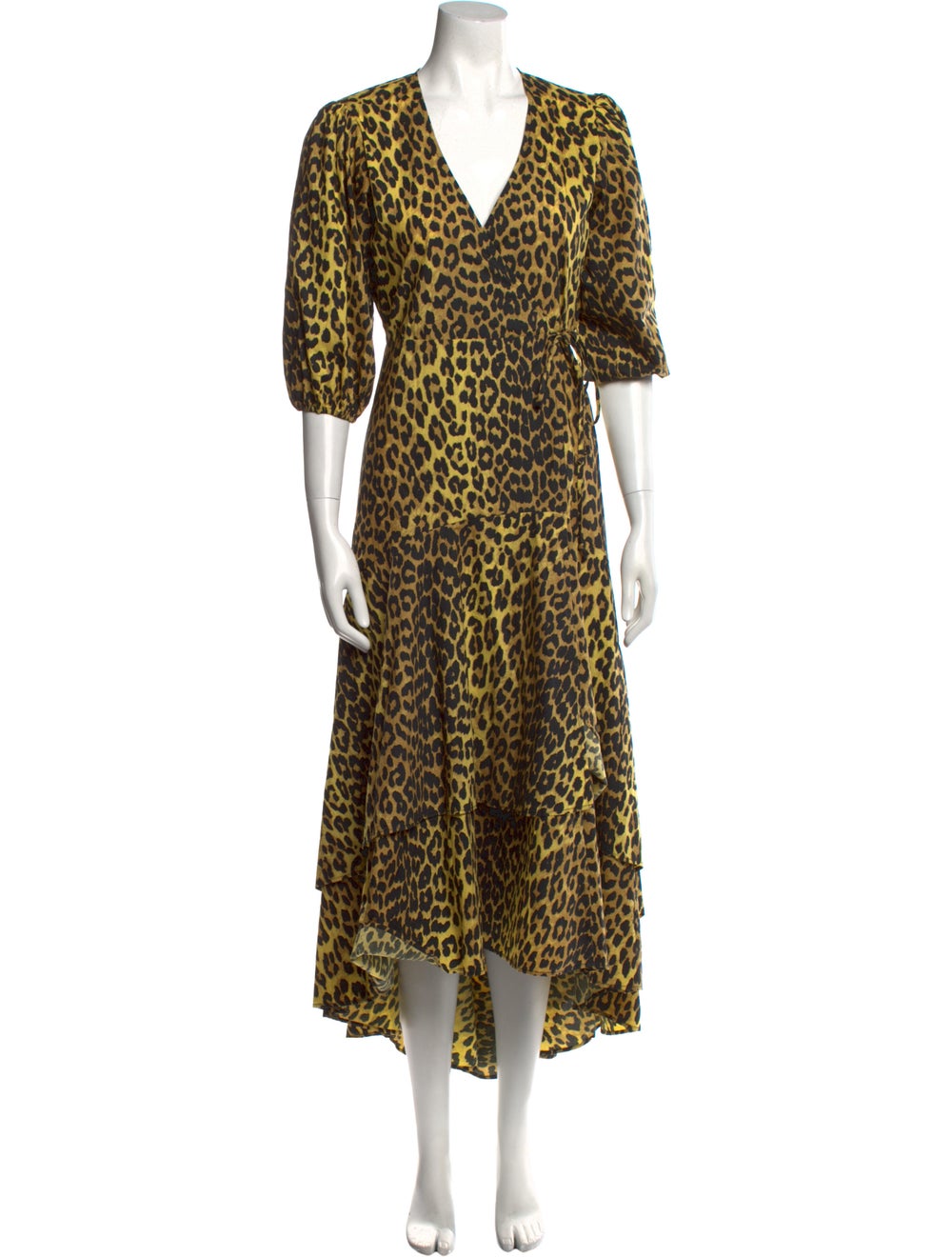Ganni Animal Print Long Dress - image 1