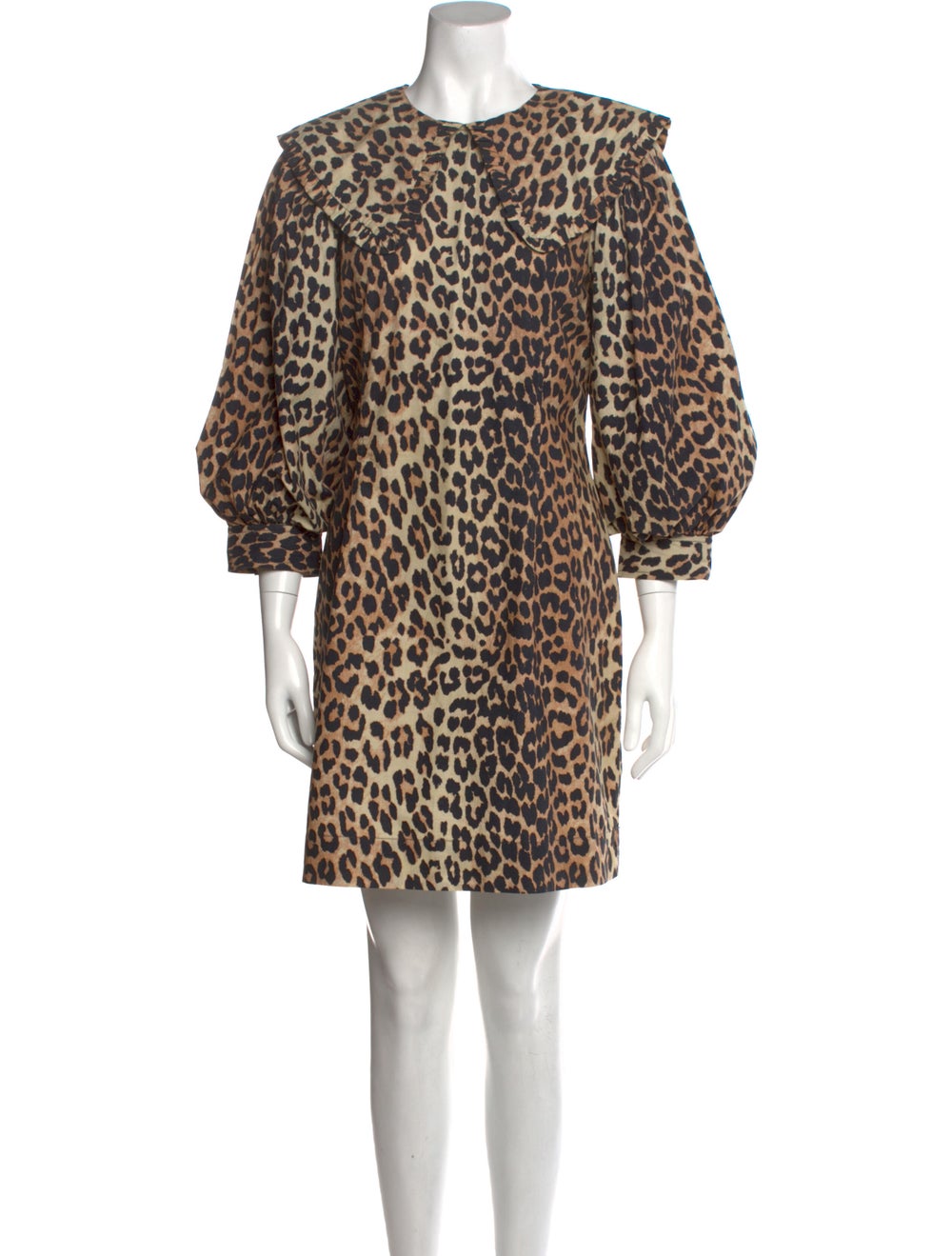 Ganni Animal Print Mini Dress - image 1