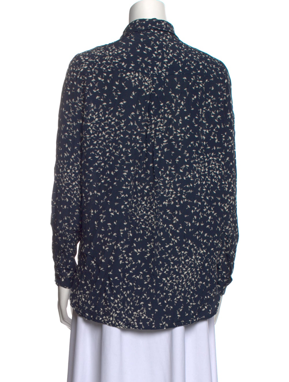 Ganni Printed Long Sleeve Button-Up Top - image 3