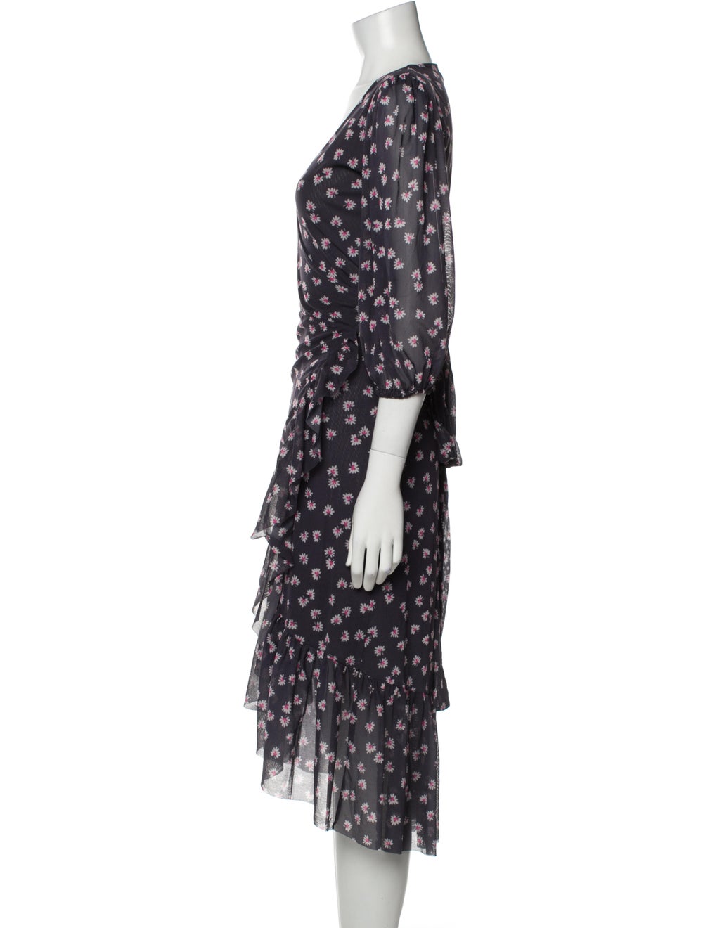 Ganni Floral Print Midi Length Dress - image 2