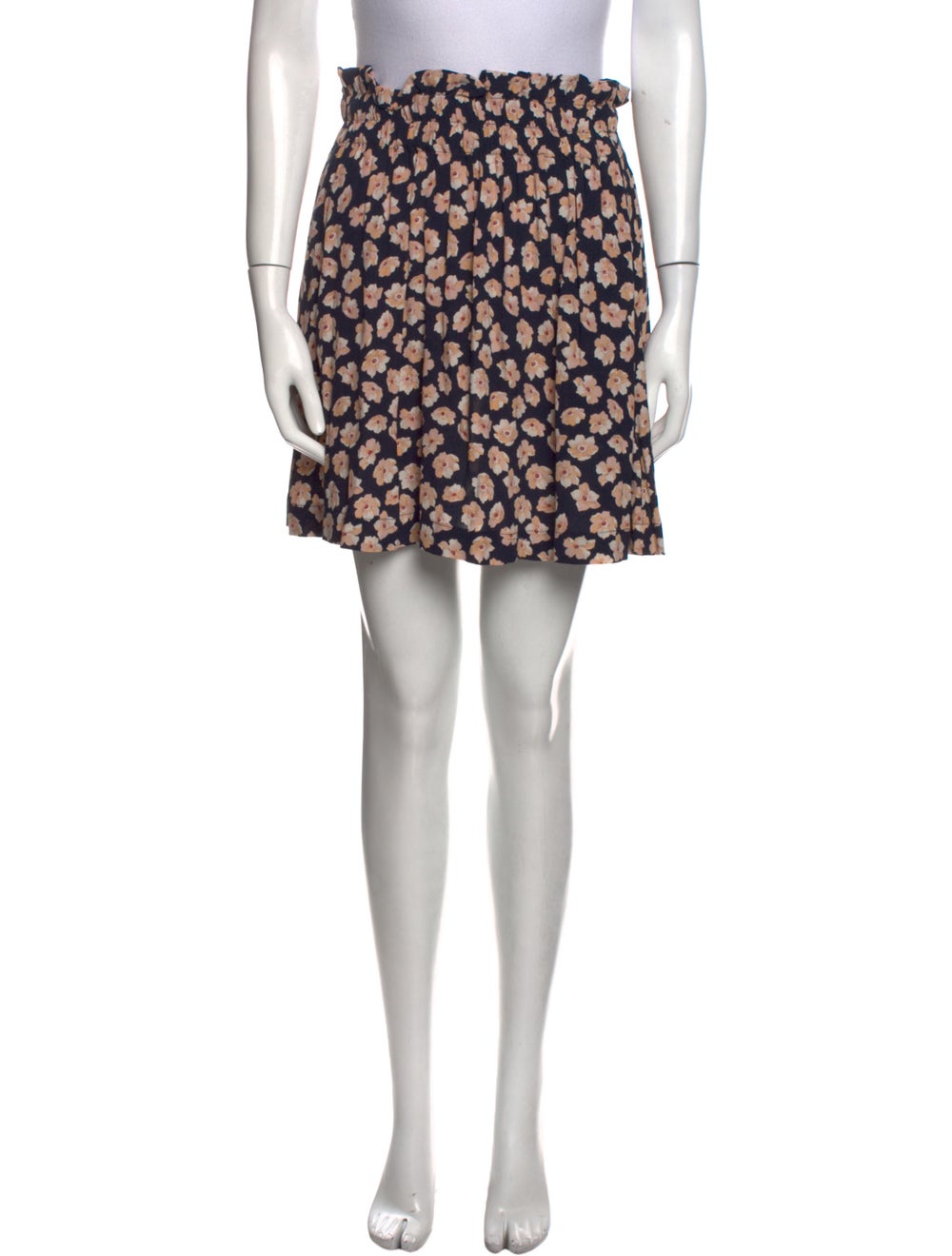 Ganni Floral Print Mini Skirt - image 1