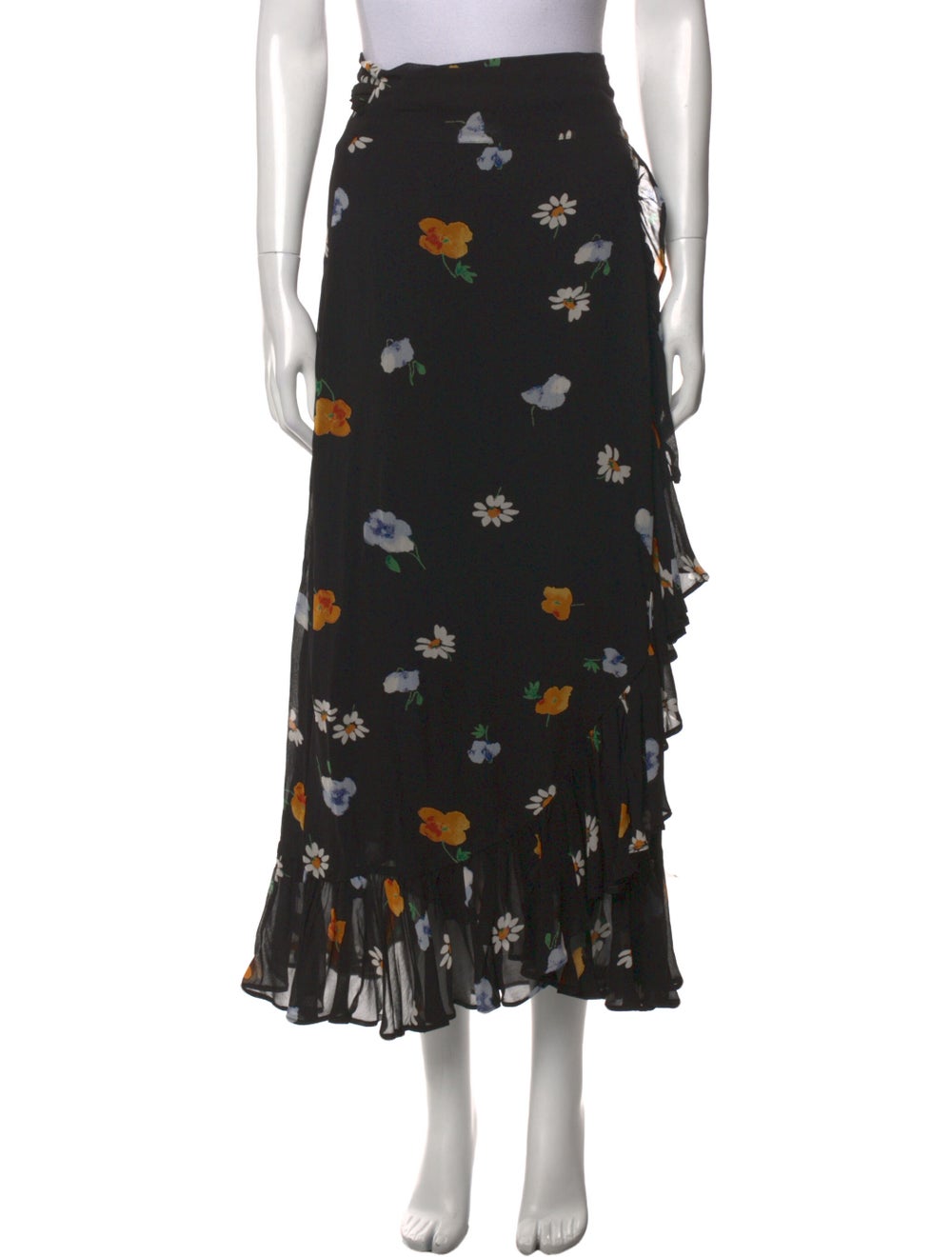 Ganni Floral Print Midi Length Skirt - image 1