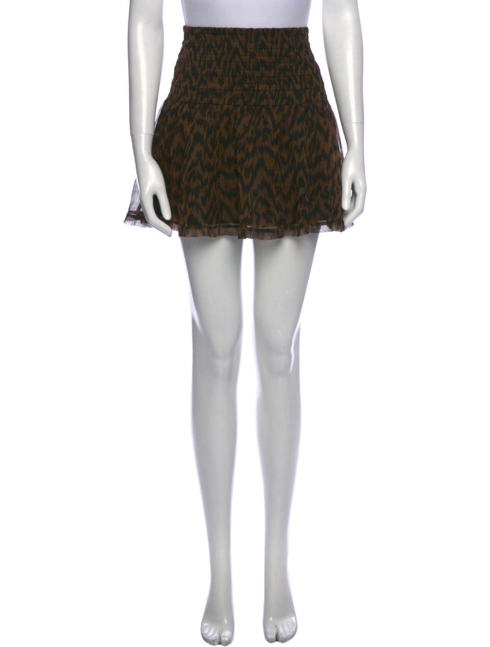 Ganni Animal Print Mini Skirt - image 1