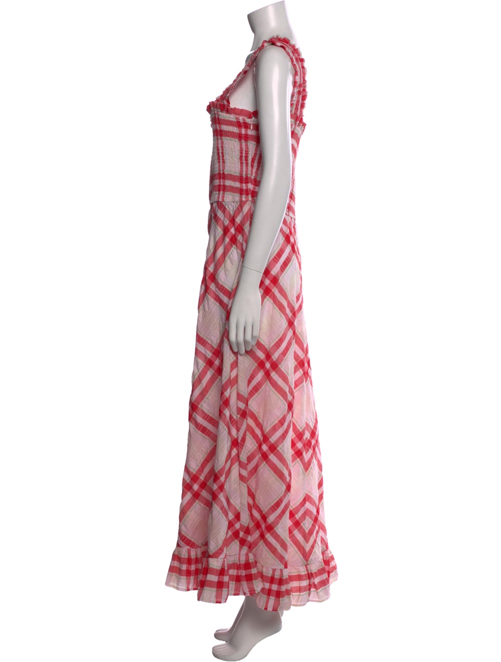 Ganni Plaid Print Long Dress w/ Tags - image 2