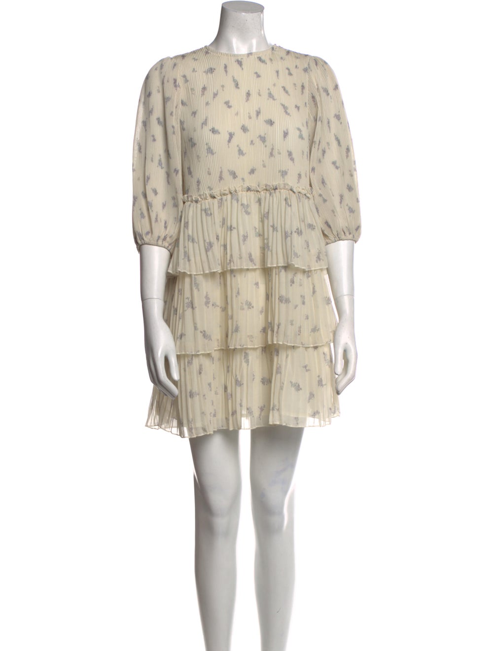 Ganni Floral Print Mini Dress - image 1