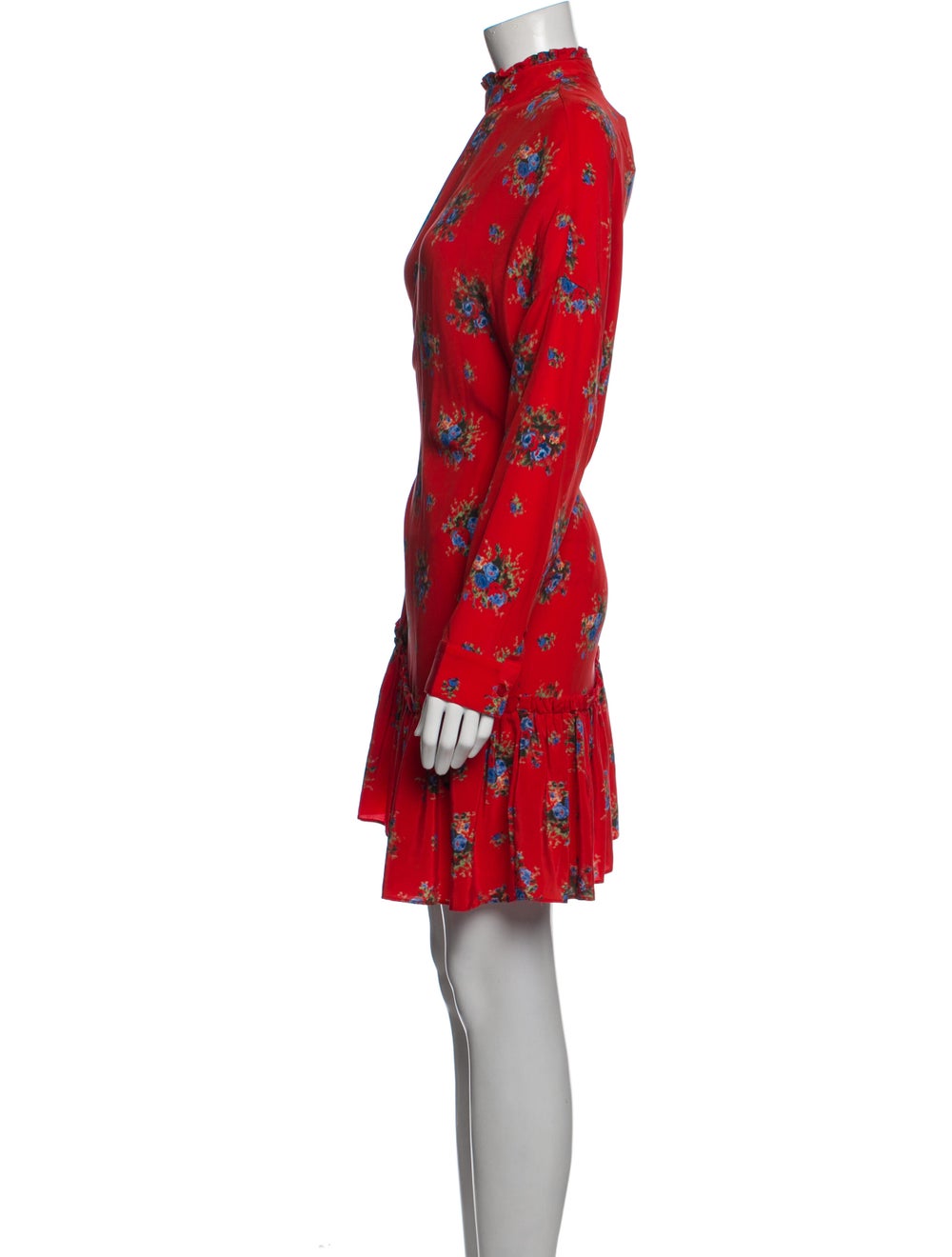 Ganni Silk Knee-Length Dress - image 2