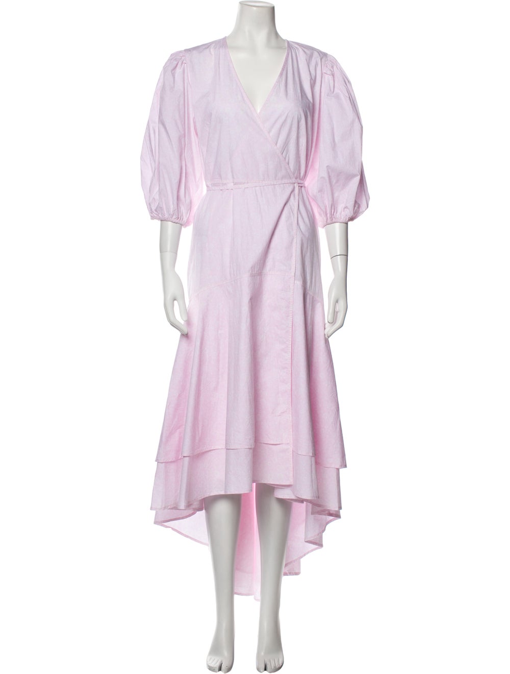 Ganni V-Neck Long Dress - image 1