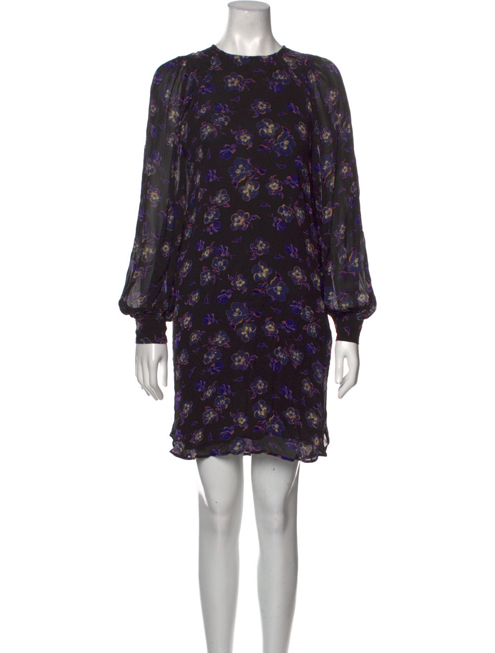 Ganni Floral Print Mini Dress - image 1