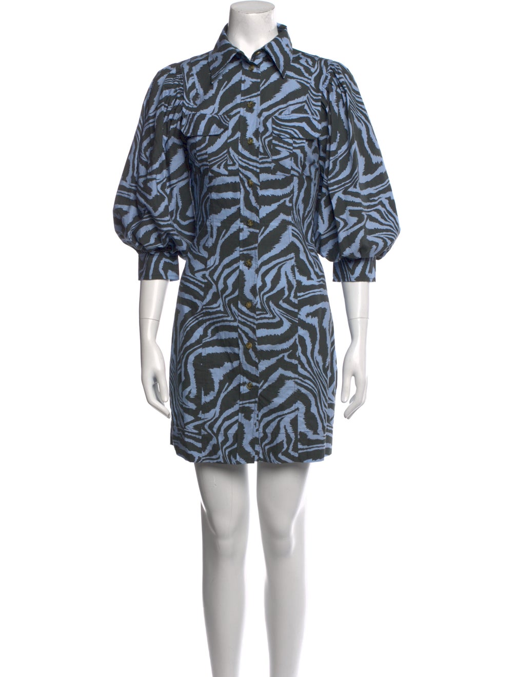 Ganni Printed Mini Dress - image 1