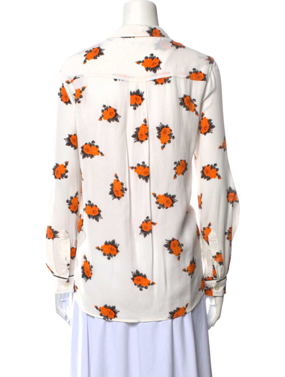 Ganni Floral Print V-Neck Polo - image 3