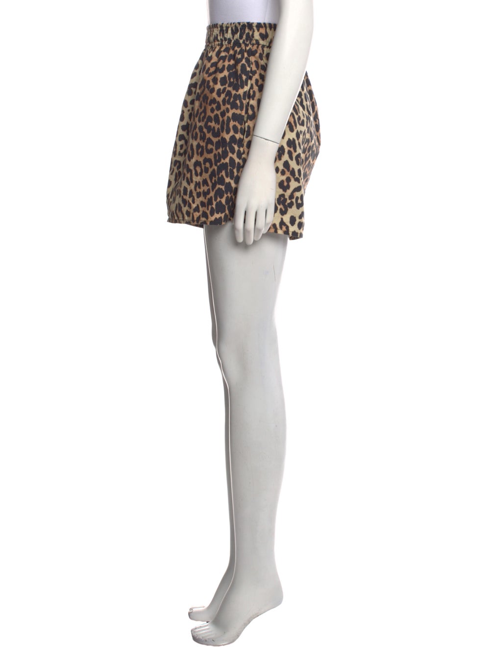 Ganni Animal Print Mini Shorts - image 2