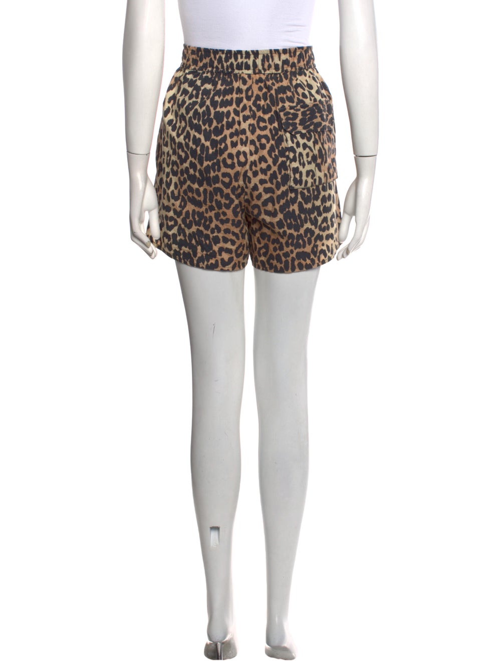 Ganni Animal Print Mini Shorts - image 3