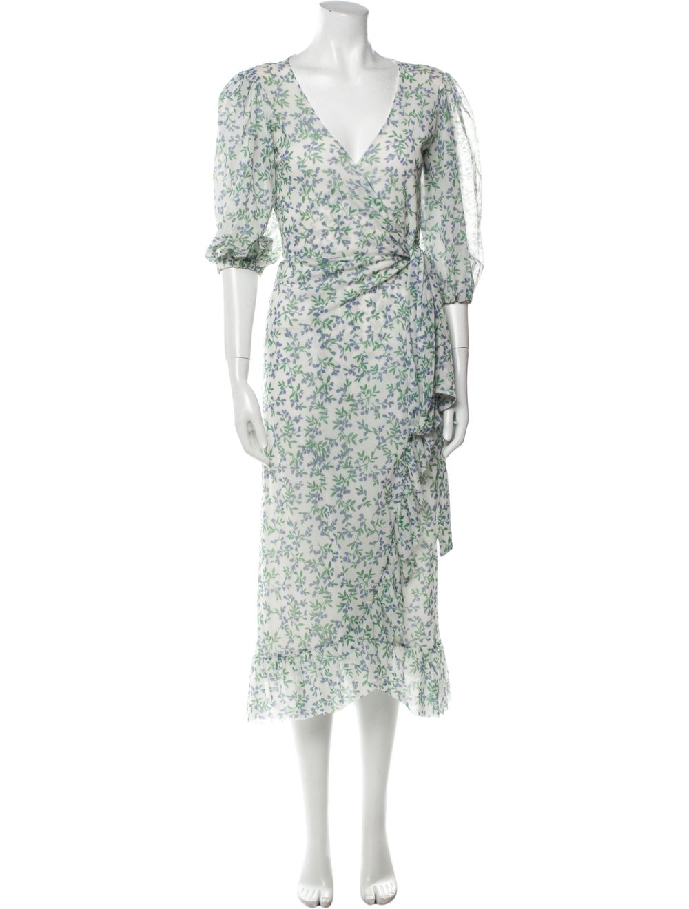 Ganni Floral Print Long Dress - image 1