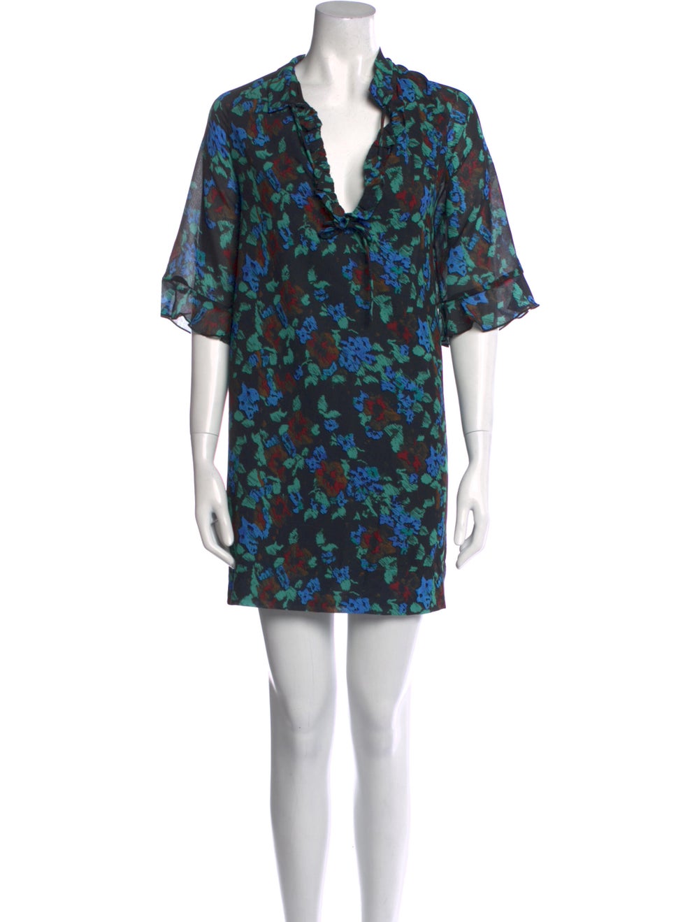 Ganni Printed Mini Dress - image 1