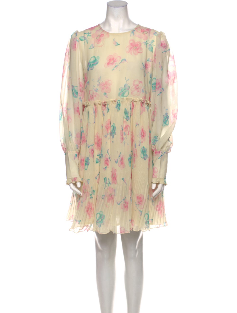 Ganni Floral Print Mini Dress - image 1