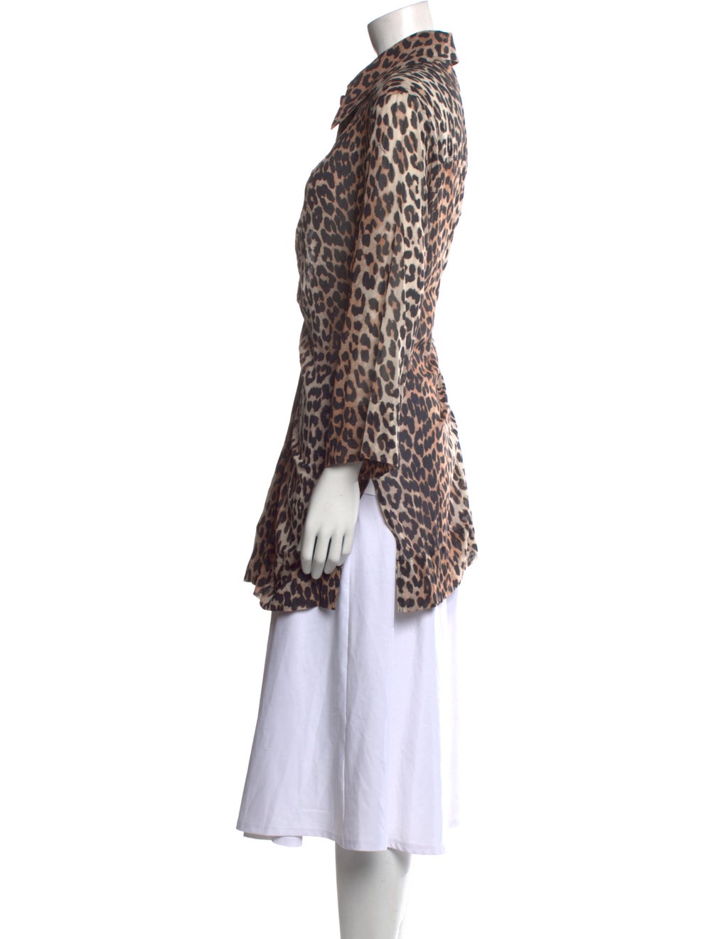 Ganni Animal Print Long Sleeve Tunic w/ Tags - image 2