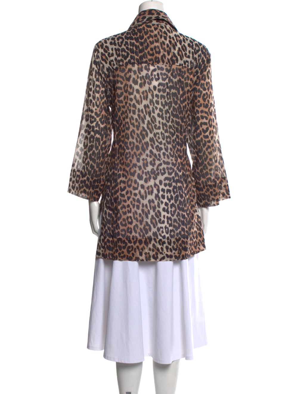 Ganni Animal Print Long Sleeve Tunic w/ Tags - image 3