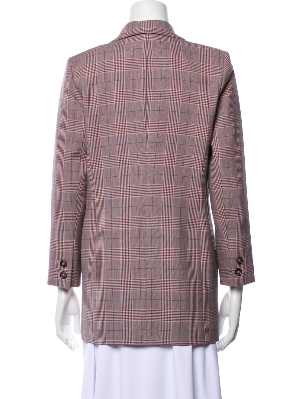 Ganni Plaid Print Blazer - image 3