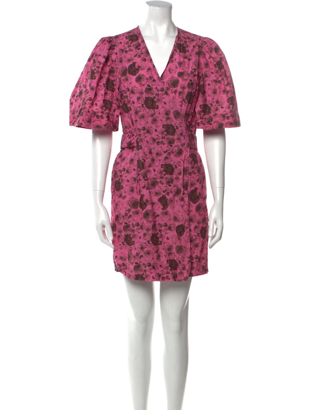 Ganni Floral Print Mini Dress - image 1