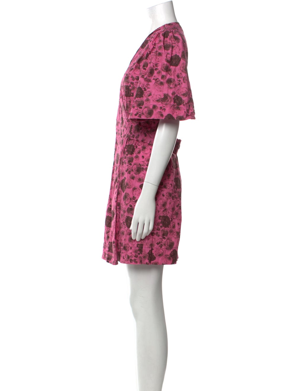 Ganni Floral Print Mini Dress - image 2