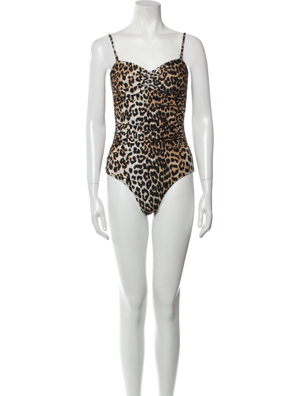 Ganni Animal Print One-Piece w/ Tags - image 1