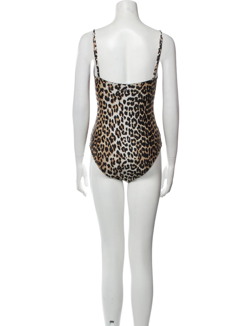 Ganni Animal Print One-Piece w/ Tags - image 3