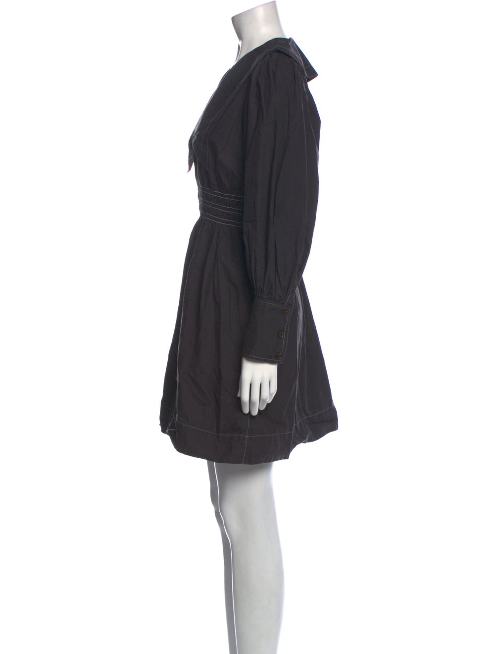 Ganni V-Neck Mini Dress - image 2