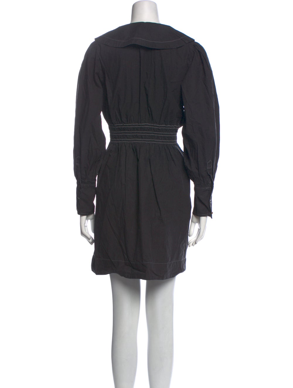 Ganni V-Neck Mini Dress - image 3