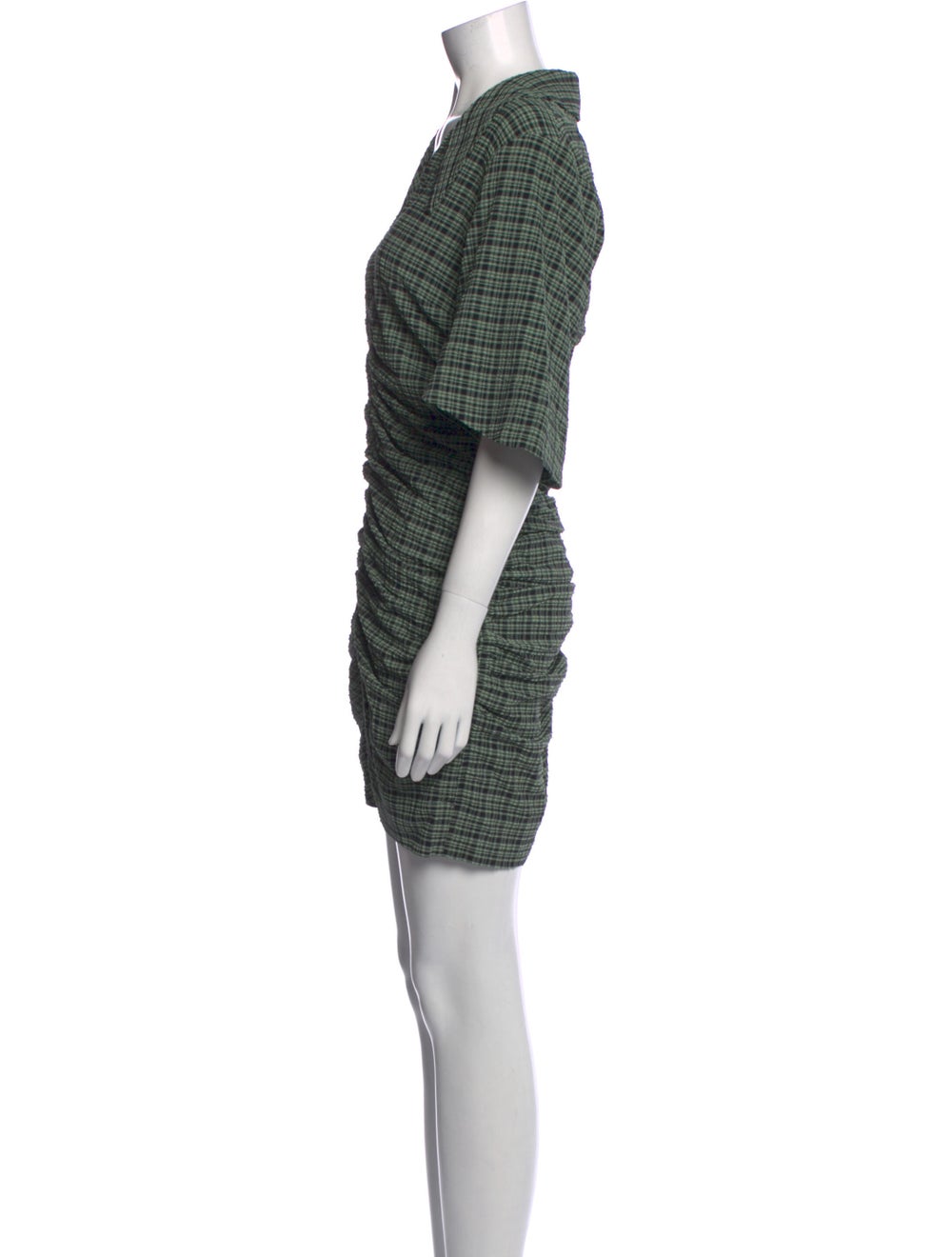 Ganni Plaid Print Mini Dress w/ Tags - image 2