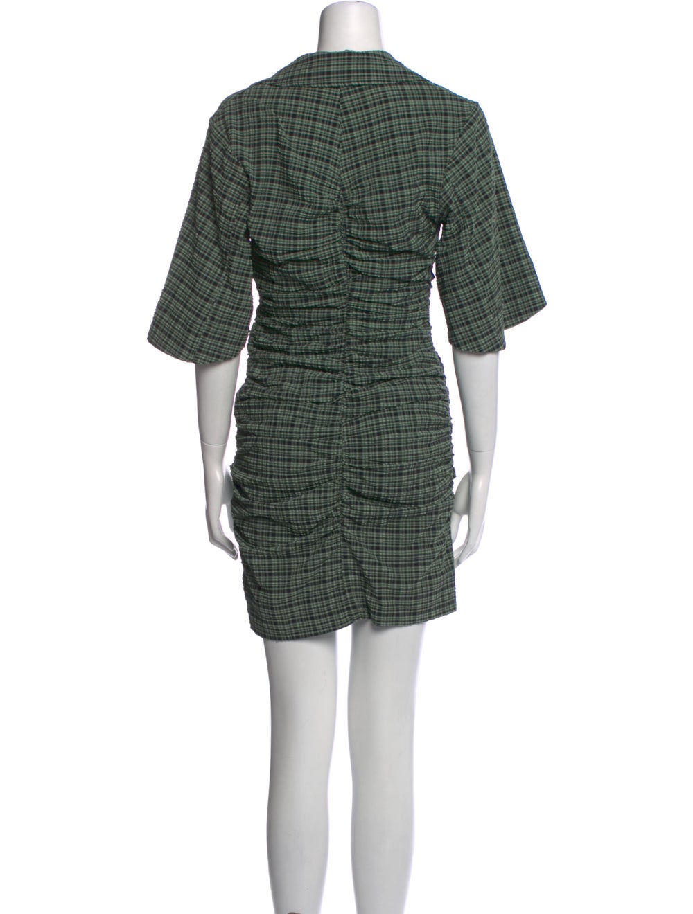 Ganni Plaid Print Mini Dress w/ Tags - image 3